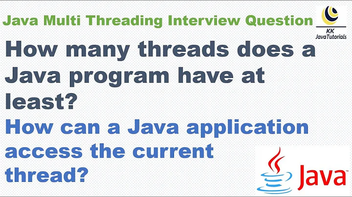 How many threads does a Java program have at least and How to access current Thread ?