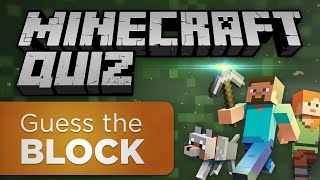 Minecraft Quiz! - Can You Guess the Block?