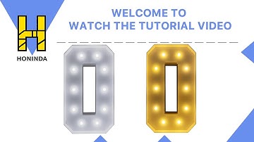 Honinda 4ft Marquee Light Up Number 0 DIY Tutorial