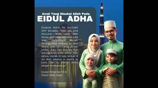 The Colours Of Life - Perkongsian 1 Hari 1 Hadis : Amal Yang Disukai Allah Pada Eidul Adha Resimi