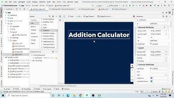 Creating a calculator app in android studio | #androidstudio | PART - 1