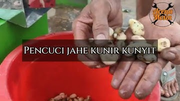 Mesin Pengupas Jahe Kunir Kunyit - Pembersih Kotoran Kulit