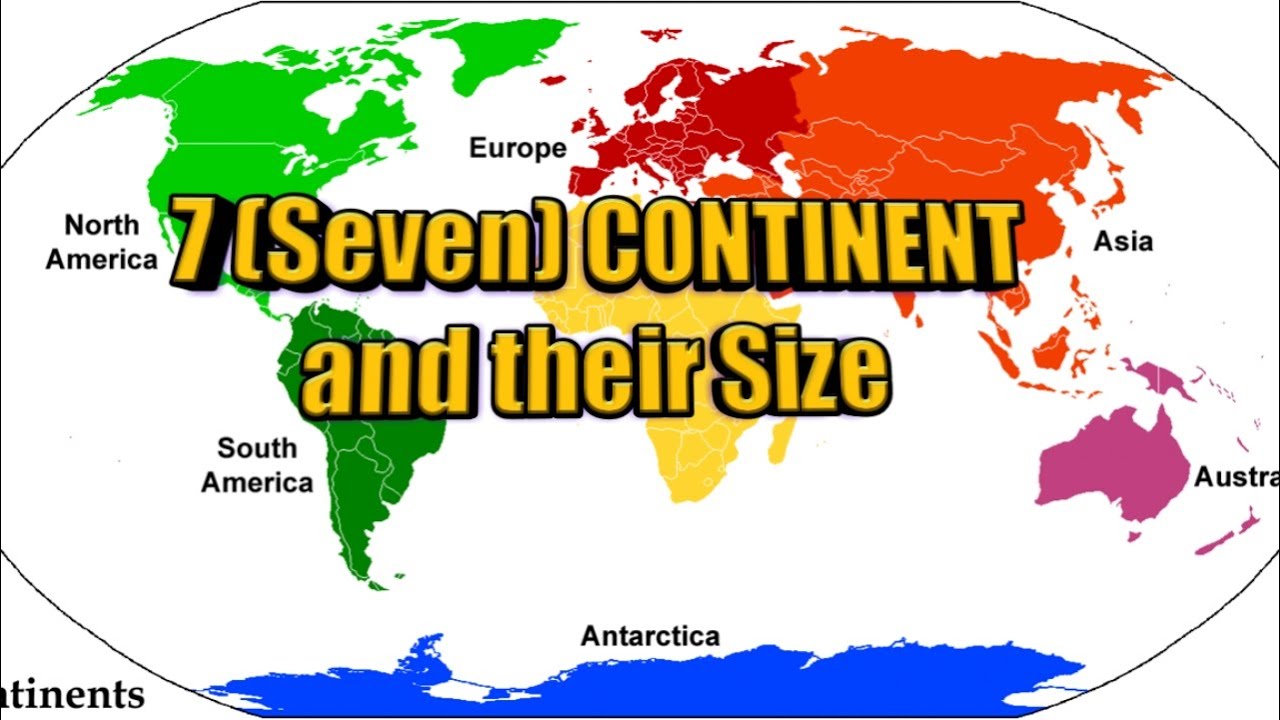 Continents According To Size