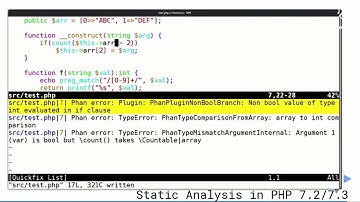 Static Analysis in PHP 7 2 7 3