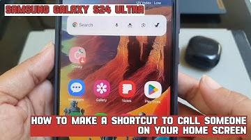 How to make a shortcut to call someone on your Home screen on Samsung Galaxy S24 Ultra