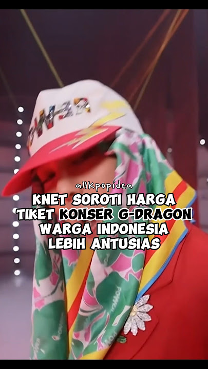 Knet soroti harga tiket konser g dragon warga indonesia lebih antusias #kpop #gdragon #shorts