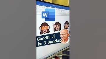 🙈🙉🙊Add monkey in MS-Word | MS-Word Tips & Tricks #shorts #ytshorts #funny #wordtricks #computer