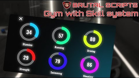 FiveM GYM with SKILL SYSTEM [ESX & QBCore/QBOX] | Brutal Scripts