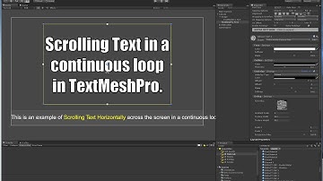 TextMesh Pro - Scrolling Text in a Continuous Loop