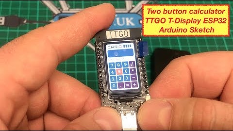 Two button calculator TTGO T-Display ESP32 - Arduino Sketch