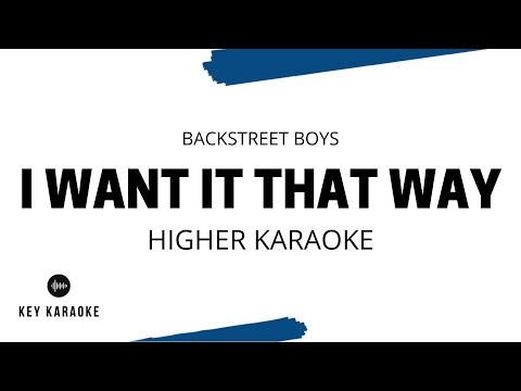I Want It That Way Higher Key Karaokeinstrumental Backstreet Boys I Want It That Way Higher Key Karaokeinstrumental Backstreet Boys