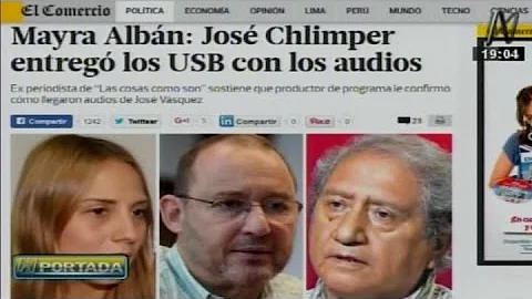 Mayra Albn: Jos Chlimper entreg los USB con los au...