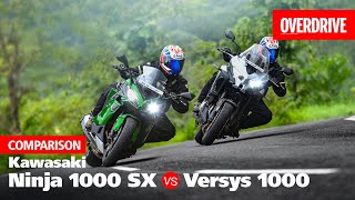 2020 Kawasaki Ninja 1000 SX vs Versys 1000 - Which is the sport tourer to buy? | OVERDRIVE