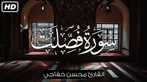 وَيَومَ يُحشَرُ أَعداءُ اللَّهِ إِلَى النّارِ سورة فصلت القارئ محسن خفاجي