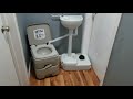 Portable toilet and sink combo! How does it work?
