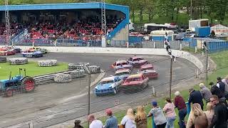 National saloon stockcar British championship @Cowdenbeath racewall 8/5/22