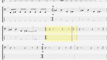 Black Sabbath   Cornucopia BASS GUITAR TABLATURE