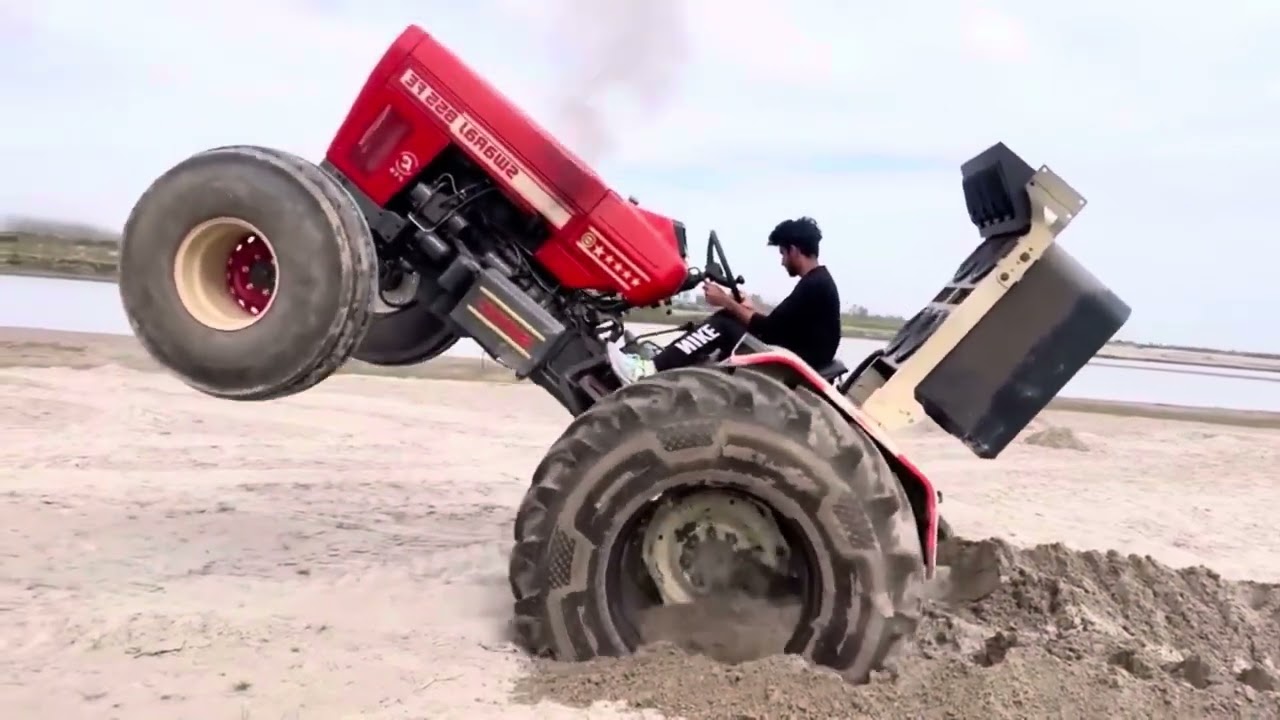 😱आज तो मिनी कुबोटा पे कर दिया stunt full मज़ा आ गया 😱