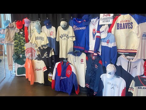 Braves merchandise at Truist Park in 2023