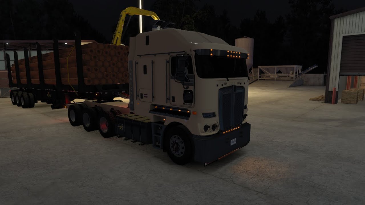 ATS | Carga de Postes de Madeira | Kenworth K220 | ATS 1.57