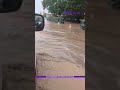 В городе Манас затопило улицы