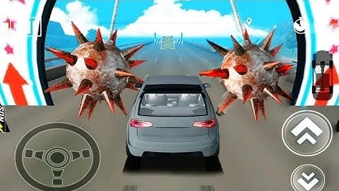 Deadly Race - Walkthrough Gameplay on Grey Car Level 1-10 (Speed Car Bumps Challenge)
