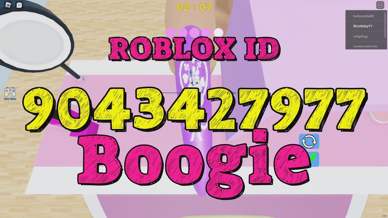 BOOGIE Roblox Song Codes - YouTube