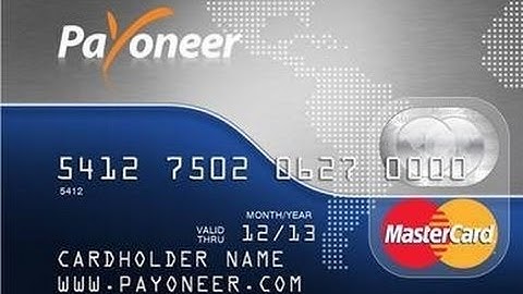 $25 Bouns when apply Payoneer Prepaid Mastercard