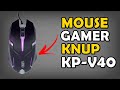 Mouse Gamer Barato - Knup KP-V40 Preto RGB (Unboxing)