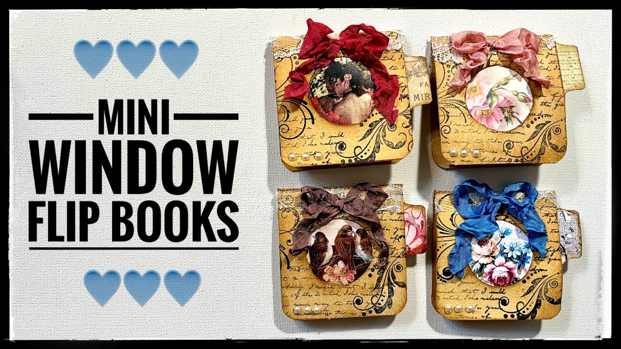 junkjournal【エフェメール】 Junk Journal Ephemera - Mini Window Flip Book