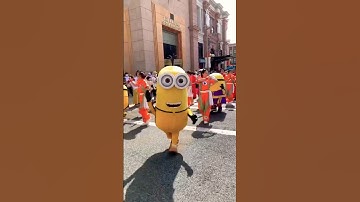 Parade of Minions at Universal Studios Japan #minions #usj #despicableme #shorts #japan