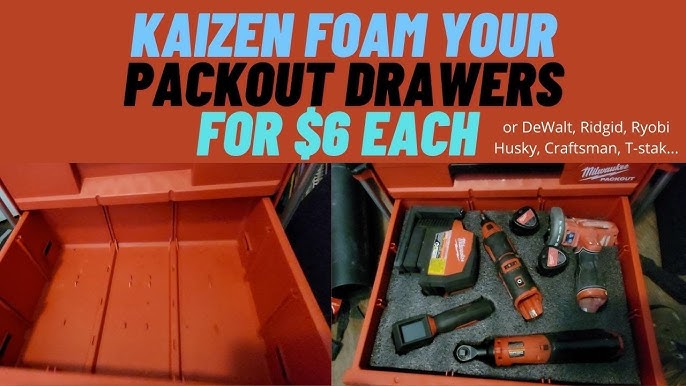 Tool Box Shadow Foam Organizer Tool Box Kaizen Foam Inserts for Milwaukee  Packou