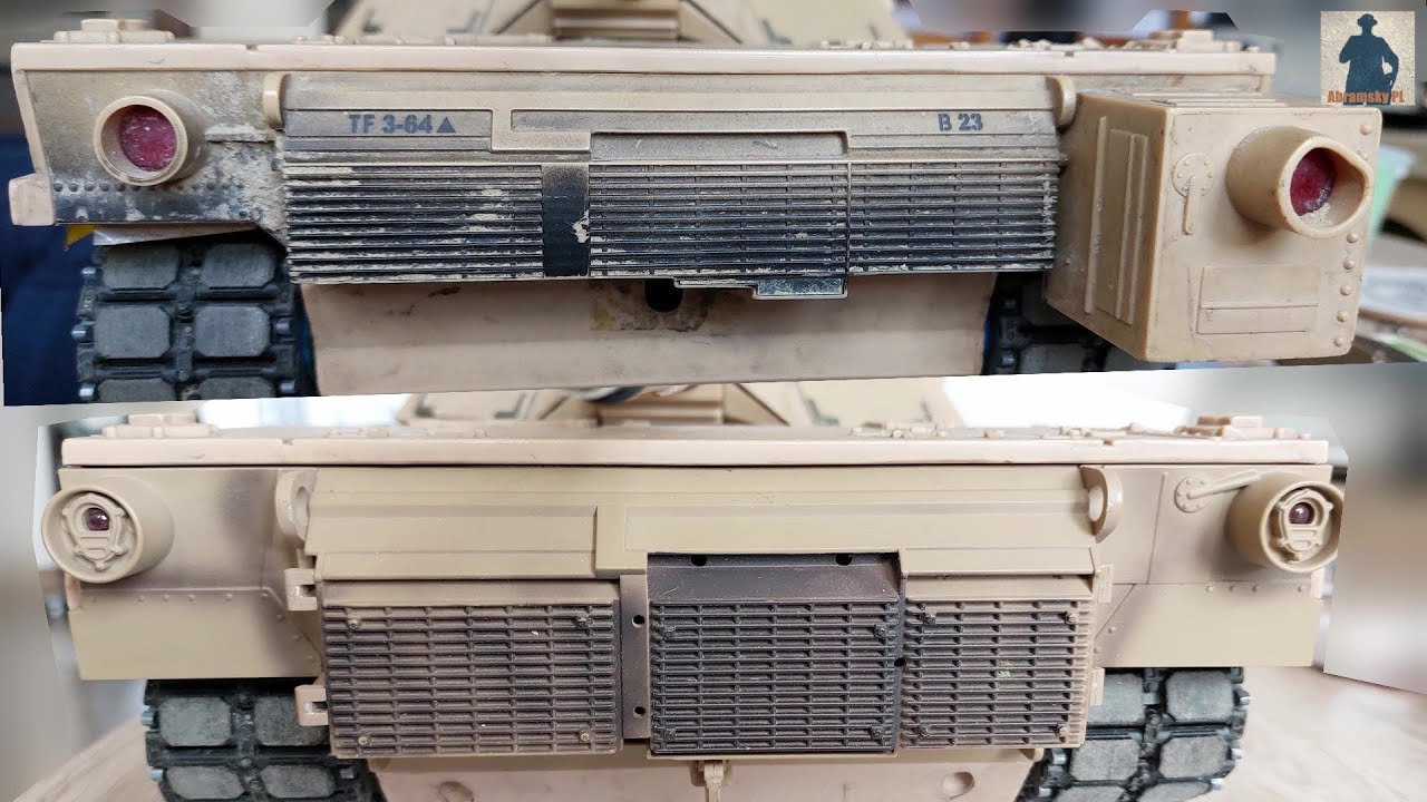 M1A1 Abrams 1/16 scale Hobby Engine rc tank replacement of the rear ...