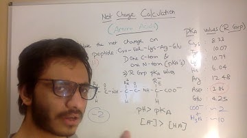 Amino acid Sequence Net Charge Calculation (MADE EASY)