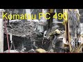Excavator Komatsu PC 490 demolition site