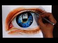 LUKIS MATA (timelapse) || Drawing pencil color