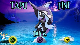 TAPU FINI RAID DUO x4, ALL CHARGED MOVES, ALL EFFECTIVE TYPES #pokemon #pokemongo #tapufini #duo