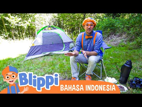 Blippi Mengunjungi Perkemahan | Blippi Bahasa Indonesia - video anak