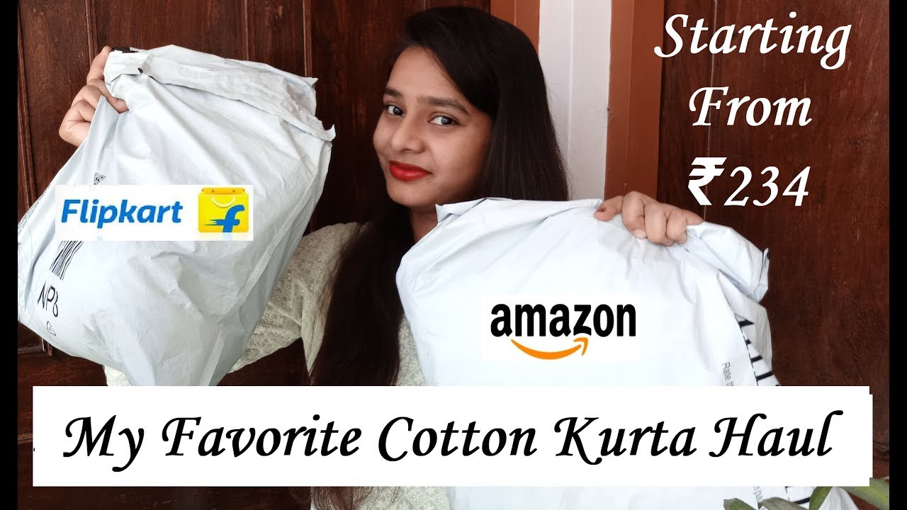 Amazon/Flipkart Kurti Haul Under 500 Cotton Kurti Haul Under 500 Flipkart Kurti Review Under
