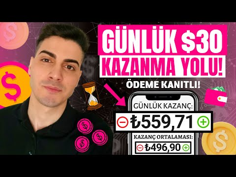 KESİN DENE! GÜNLÜK $30 KAZANDIRAN YENİ YÖNTEM! 💰 - Evde İnternetten Para Kazanma Yolları 2022