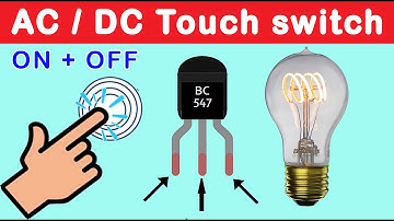 How to make on off Touch Switch using 555 IC (AC + DC)