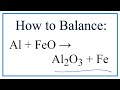 Balancing Chemical Equations