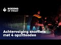 Achtervolging snorfiets | 4 Opzittenden | Rijden zonder rijbewijs