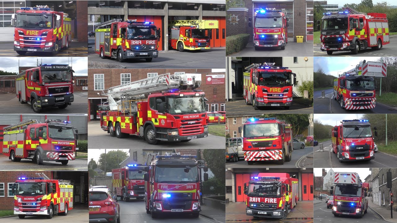 UK Fire Appliances Responding - 2024 Compilation