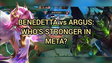 BENEDETTA vs ARGUS ‼️ LEGENDARY GAMEPLAY ‼️ #benedetta #mobilelegends #gameplay