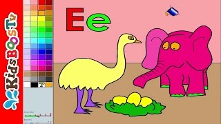 Alphabet Letter E Color Pages - Coloring Pages For Kids