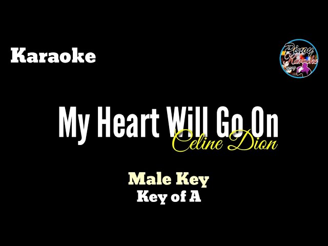 My Heart Will Go On - Karaoke (Male Key : Key of A ) class=