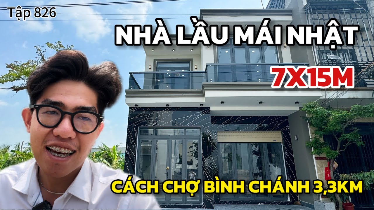 Nhà lầu mái nhật rộng 7x15m hoàn công, giá thật 4,3 tỷ, khu dân cư đông gần chợ trung tâm TPHCM