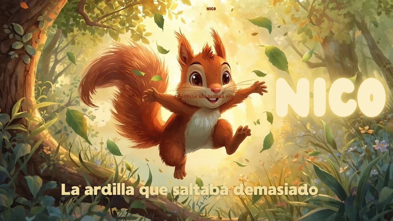 Saltaba Nico, la ardilla que saltaba demasiado/ Cuento infantil que enseña ...