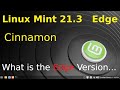 Linux mint 213  cinnamon new edge version